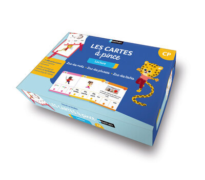 Ref. 3133091241179, Les cartes à pince - lecture - CP - 2020, marque NATHAN