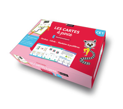Ref. 3133091244408, Les cartes à pince - mathématiques - CE1 - 2020, marque NATHAN