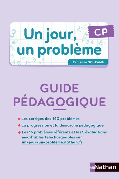 Ref. 3133091252397, Un jour, un problème CP - guide pédagogique + cahier élève pcf, marque NATHAN