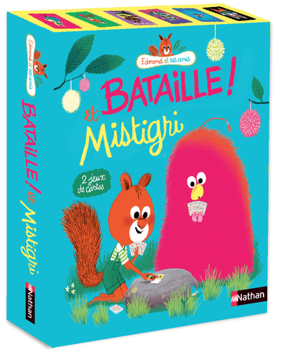 Ref. 3133092791253, Edmond et ses amis jeux : bataille et mistigri, marque NATHAN