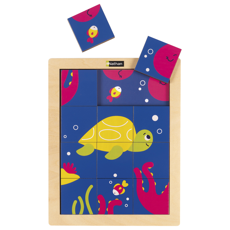 Ref. 3133099114604, Puzzle magique tortue pieuvre, marque NATHAN