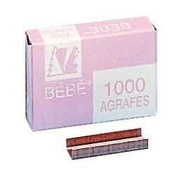 Image de  Boîte de 1 000 agrafes Rapid bébé 8/4 cuivrée 