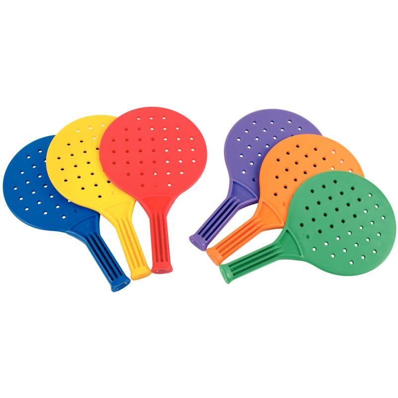 Image de  Jeu de 6 raquettes multi-jeux coloris assortis 