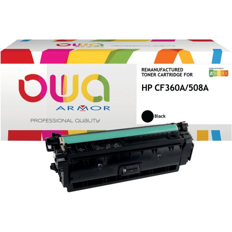 Ref. 33350, Toner laser compatible à la marque HP CF360A noir, marque ARMOR