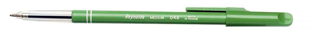 Image de  Stylo bille 048 jetable pointe moyenne. Vert. 