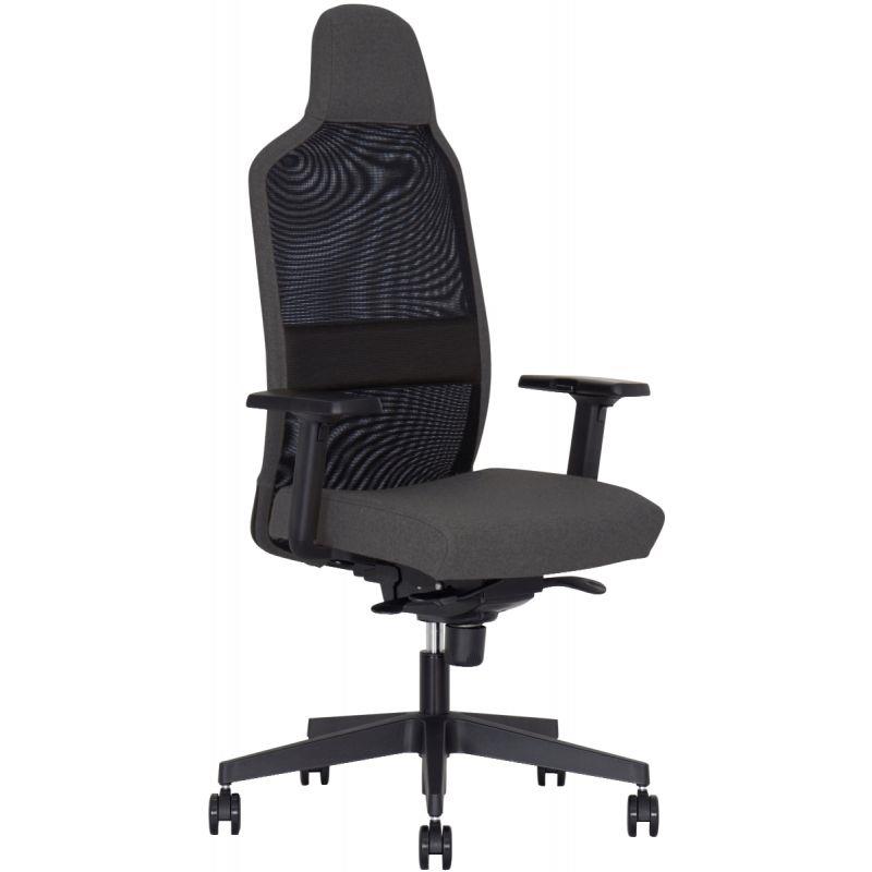 Image de  Fauteuil Cool On dossier noir/assise gris 