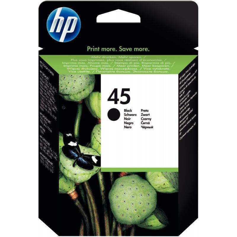 Image de  HP 45 cartouche d''encre noire authentique (51645AE) 