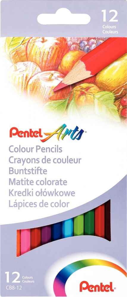 Image de  Etui de 12 crayons de couleur assortis 