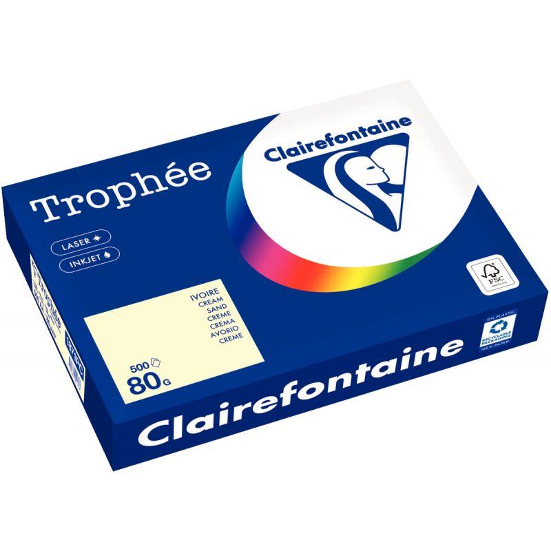 Image de  Ramette de 500 feuilles format A4 80g ivoire CLAIREFONTAINE 