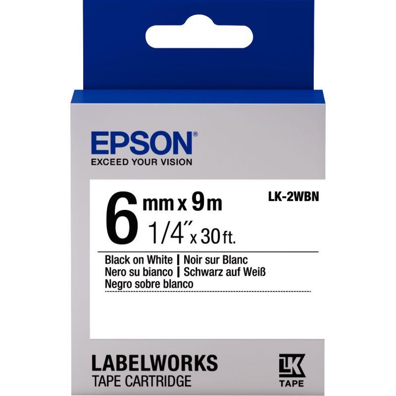 Image de  Recharge EPSON LK  6mmx9m noir/blanc 