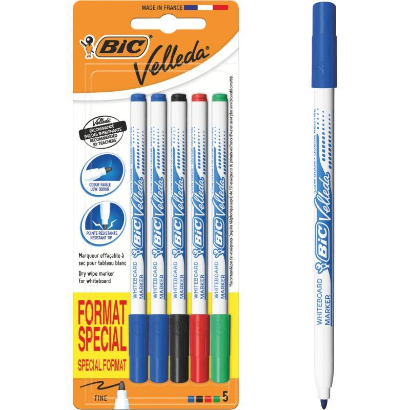 Image de  Blister 5 feutres Velleda 1721 assortis 