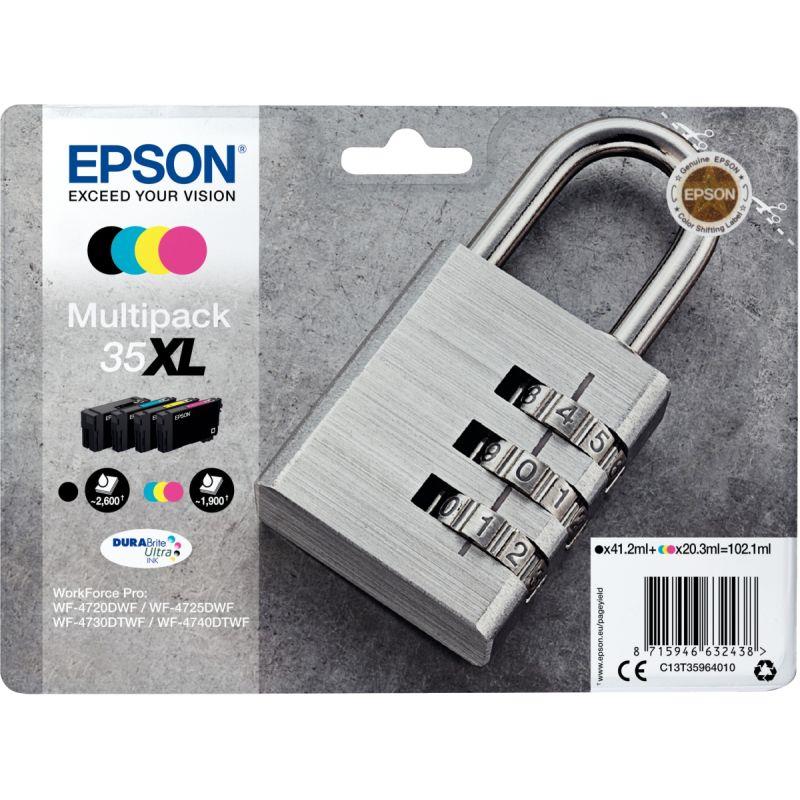 Image de  Epson CADENAS / 35XL lot 4 cartouches encre NCMJ haute capacité authentique T359640 