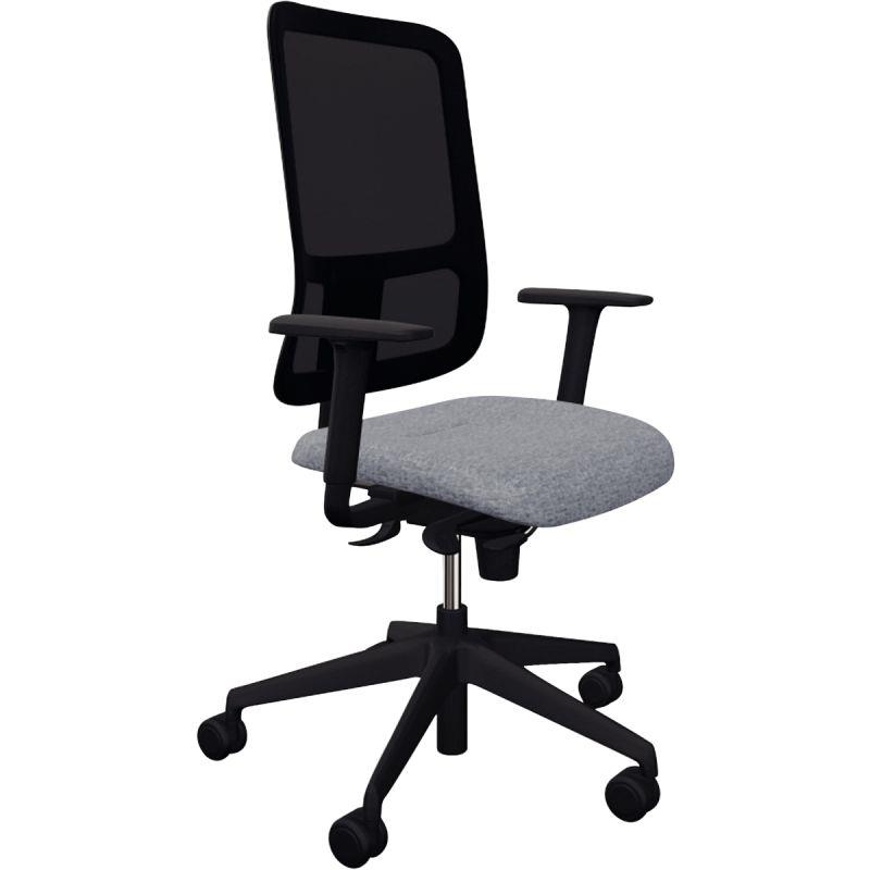 Image de  Fauteuil Early Mesh dossier noir/assise gris 