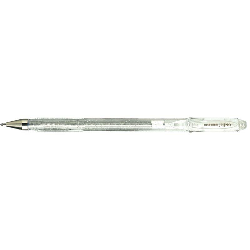 Ref. 43580, Roller Signo argent pailleté 1mm, Or/Argent, marque UNIBALL
