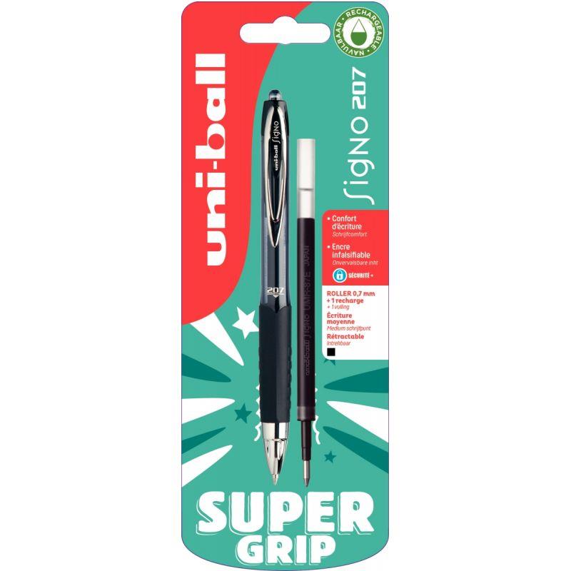 Image de  Blister de 1 roller Signo RT207 noir + 1 recharge 