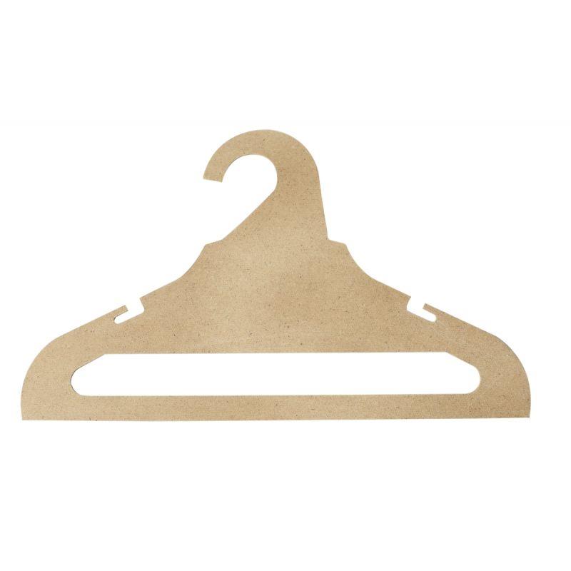 Image de  Lot de 5 cintres en bois à décorer 