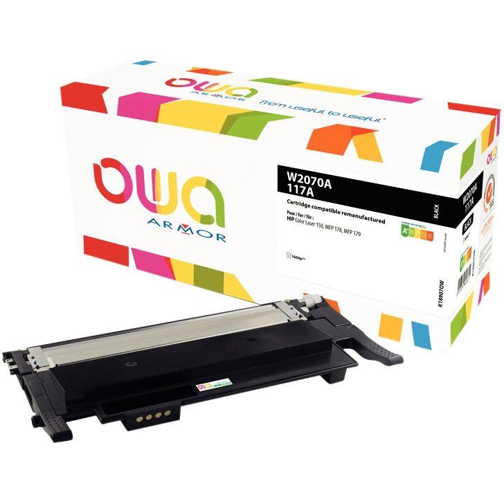 Image de  OWA cartouche laser noire remanufacturée compatible HP 117A (W2070A) 