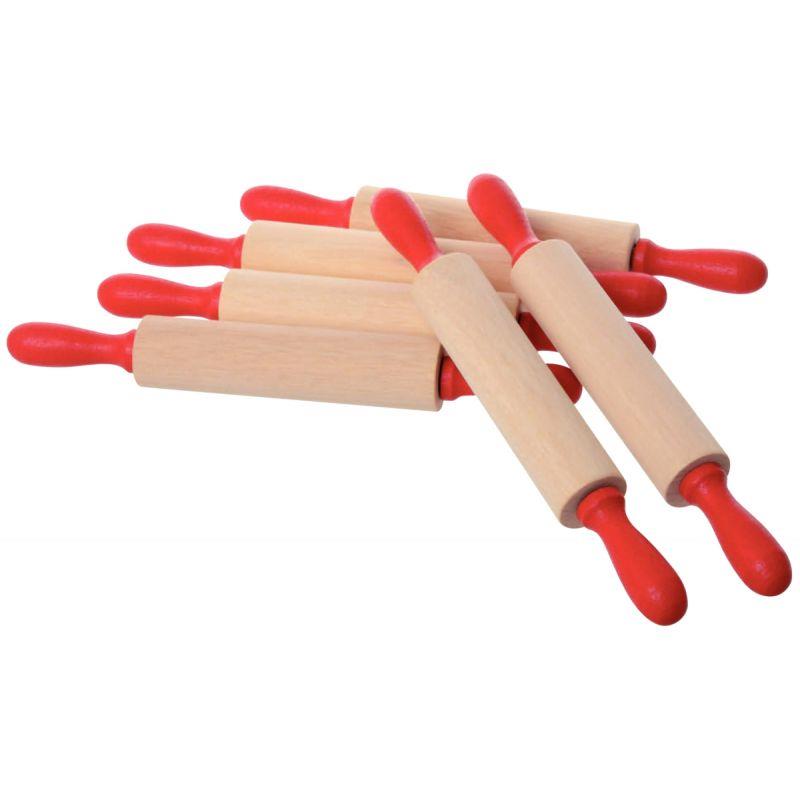 Image de  Lot de 6 rouleaux de modelage en bois 