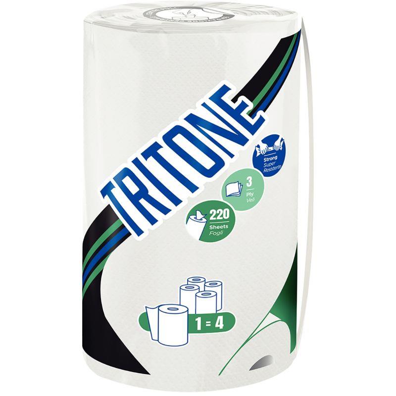 Image de  Lot de 12 rouleaux essuie-tout TRITONE 3 plis 