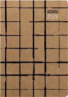 Image de  Agenda semainier Kraft 17x24cm courbes 