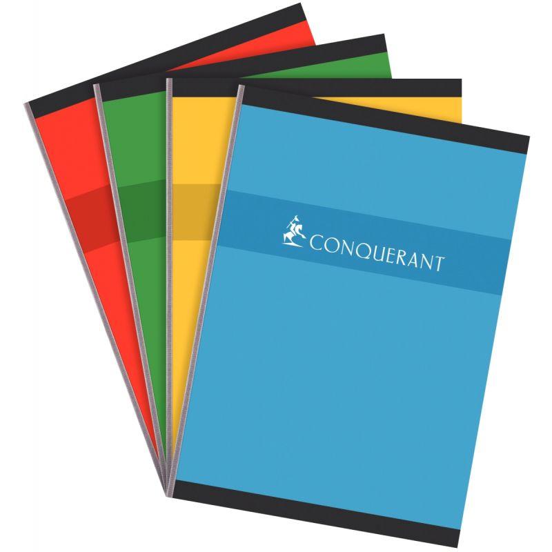 Image de  Cahier broché 192 pages CONQUERANT, format A4, quadrillé 5x5, papier 70g 