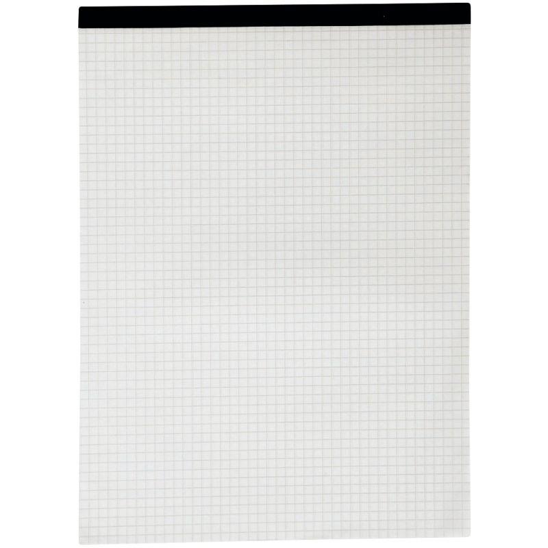 Ref. 47807, Bloc de bureau sans couverture format A4, quadrillé 5x5, papier 60g, marque N.C