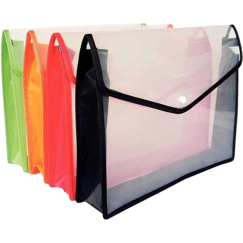 Image de  Paquet de 4 maxi enveloppes extensibles SECO en polypropylène recyclé transparent 