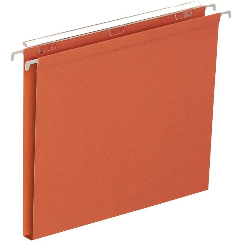 Image de  Paquet de 25 dossiers suspendus en kraft recyclé 230g pour tiroir, dos 15 mm 