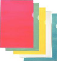 Image de  Boite de 100 pochettes coin en polypropylène grainé 9/100ème, coloris assortis 