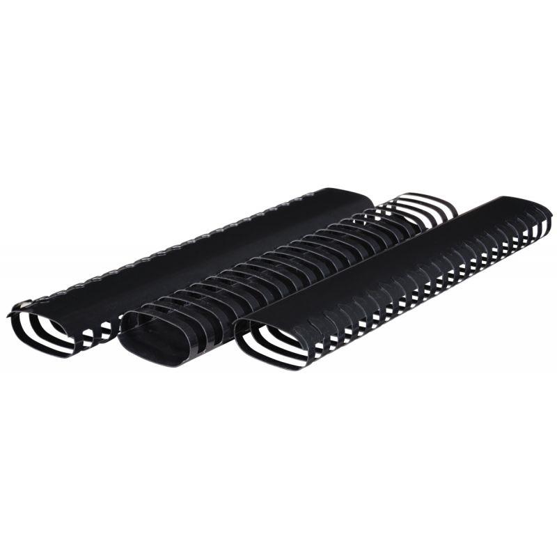 Image de  Boite de 50 anneaux reliure/peignes à relier plastique ovales diamètre 38mm noir 