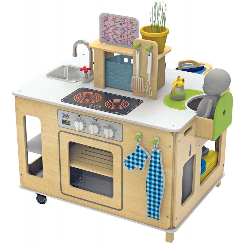 Image de  Bloc de cuisine mobile 4 en 1 + accessoires 