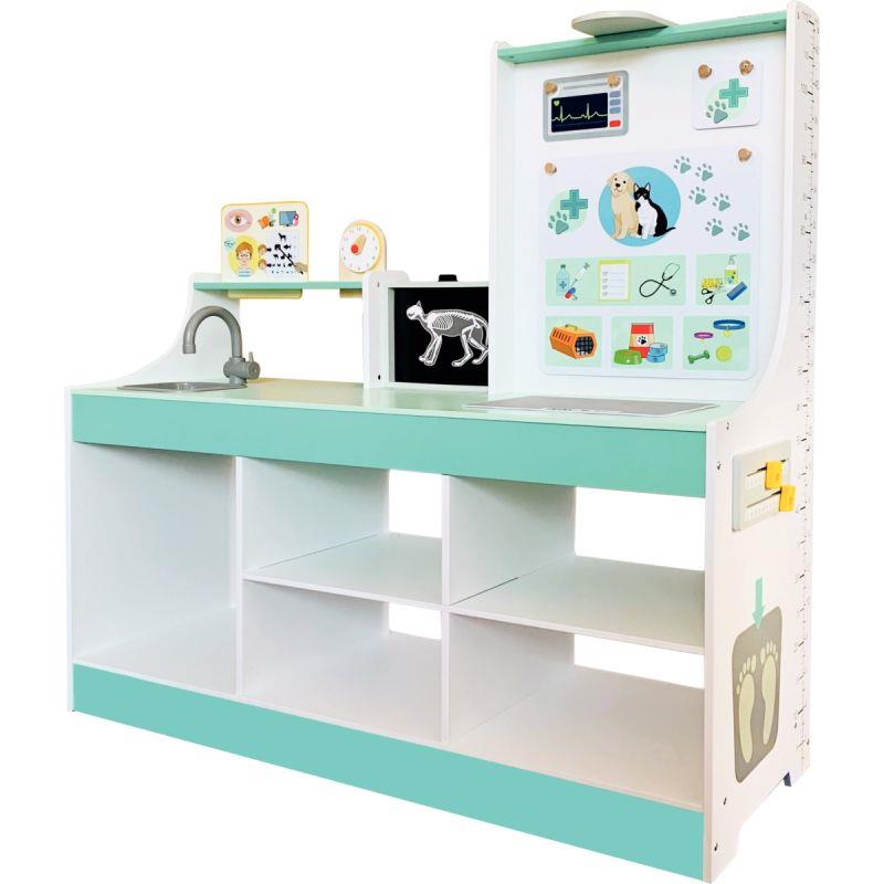 Image de  Centre médical en bois 3-en-1 