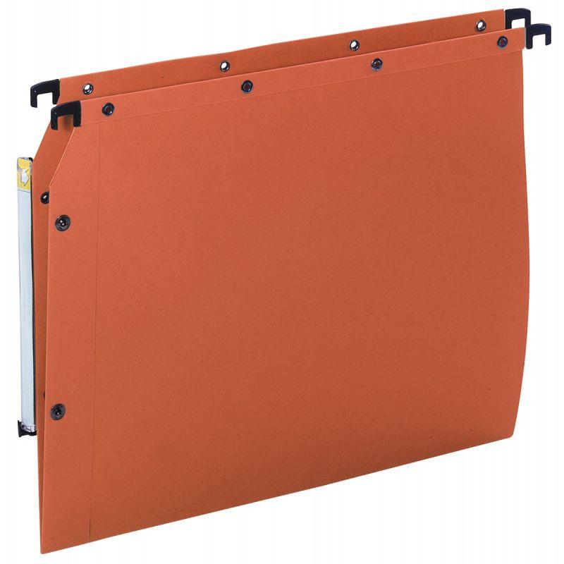 Image de  Paquet de 10 dossiers suspendus KRAFT ULTIMATE pour armoire, dos V, orange 