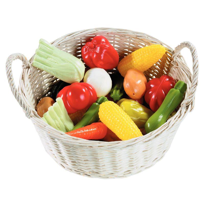 Image de  Sachet de 24 légumes en plastique assortis, petits modèles 