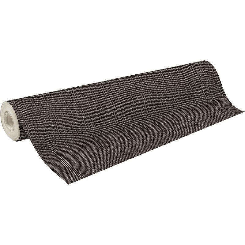 Image de  Rouleau papier cadeau 50x0.70m rayures noir et blanc 
