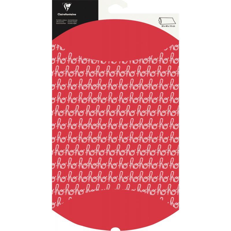 Image de  Lot de 6 pochettes cadeaux HOHOHO rouge 