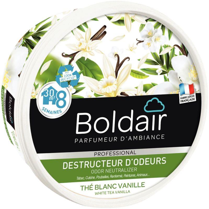 Image de  Boite gel destructeur d''odeurs BOLDAIR thé blanc vanille 