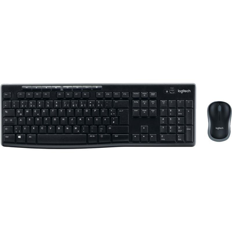 Ref. 54687, Pack clavier et souris sans fil Logitech MK270 couleur noir, marque LOGITECH