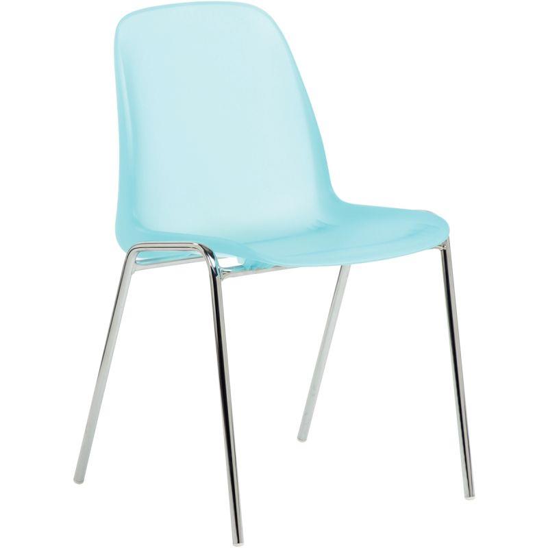 Image de  Chaise Charlotte givrée bleu 