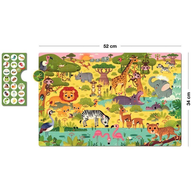 Image de  Puzzle d''observation 60 pièces, la savane 
