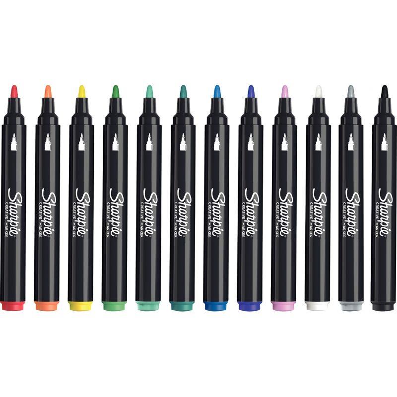 Image de  Blister de 12 marqueurs Sharpie créative assortis 