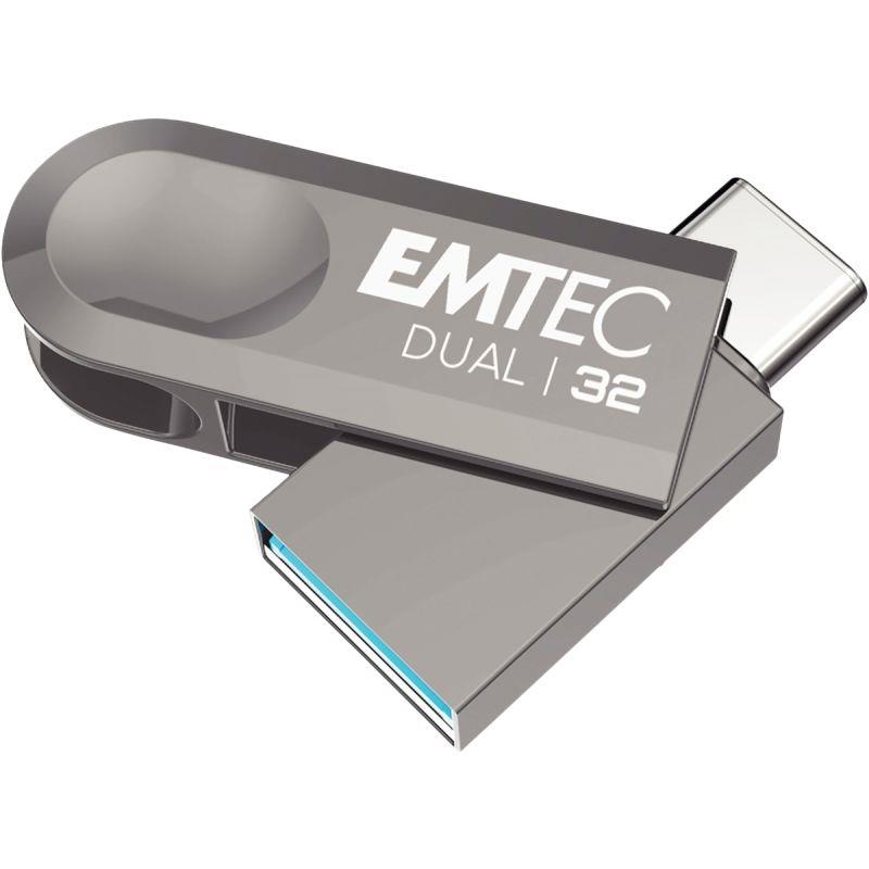 Image de  Clé USB 3.2 Emtec Dual 32 Go 