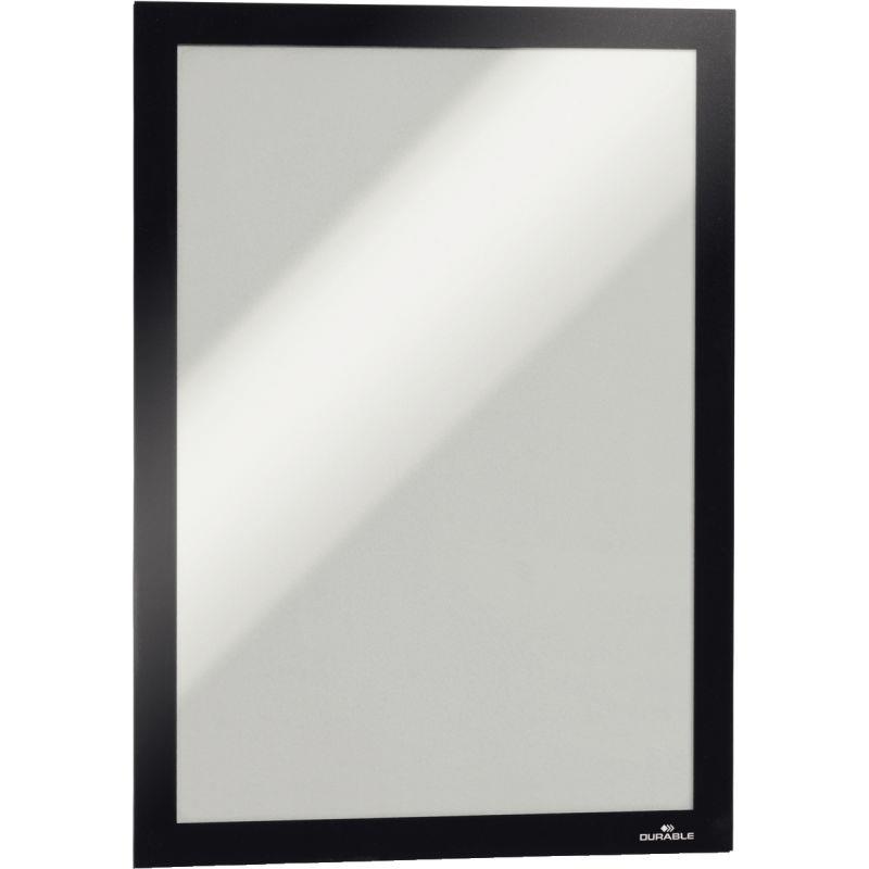 Image de  Boîte de 10 cadres d''affichage A4 adhésif repositionnable avec contour magnétique noir 