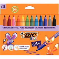 Image de  Etui de 12 feutres Confort Jumbo assortis 