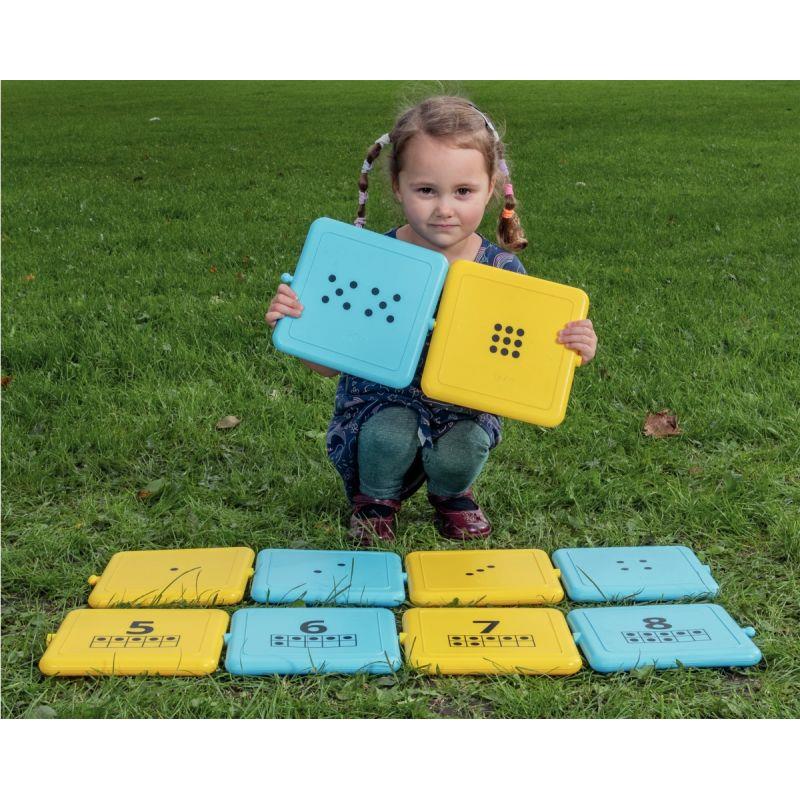 Image de  Carton de 10 plaques en plastique les chiffres 