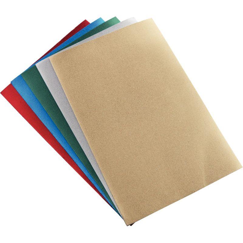 Image de  Lot de 10 feuilles métallisées adhésifs coloris assortis 