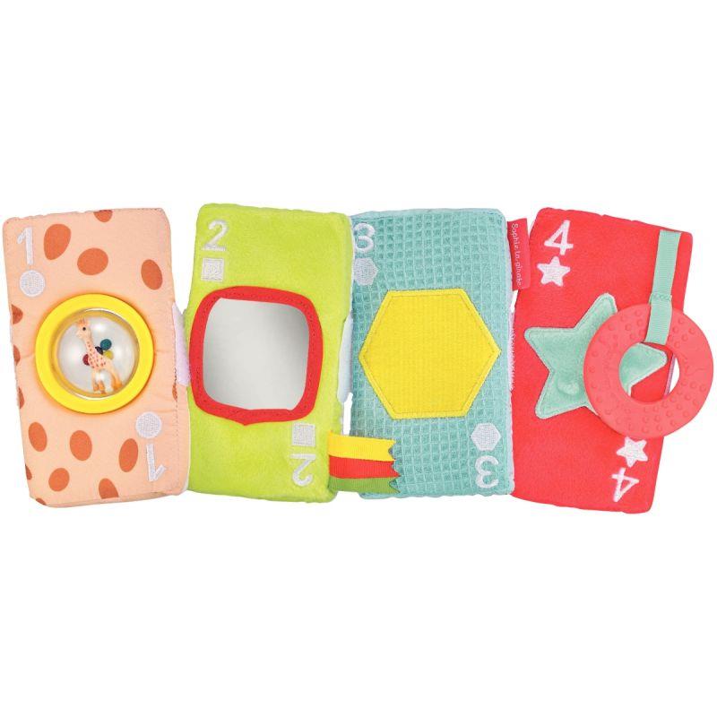 Ref. 55992, Mes cartes sensorielles en tissu Sophie la Girafe, marque VULLI
