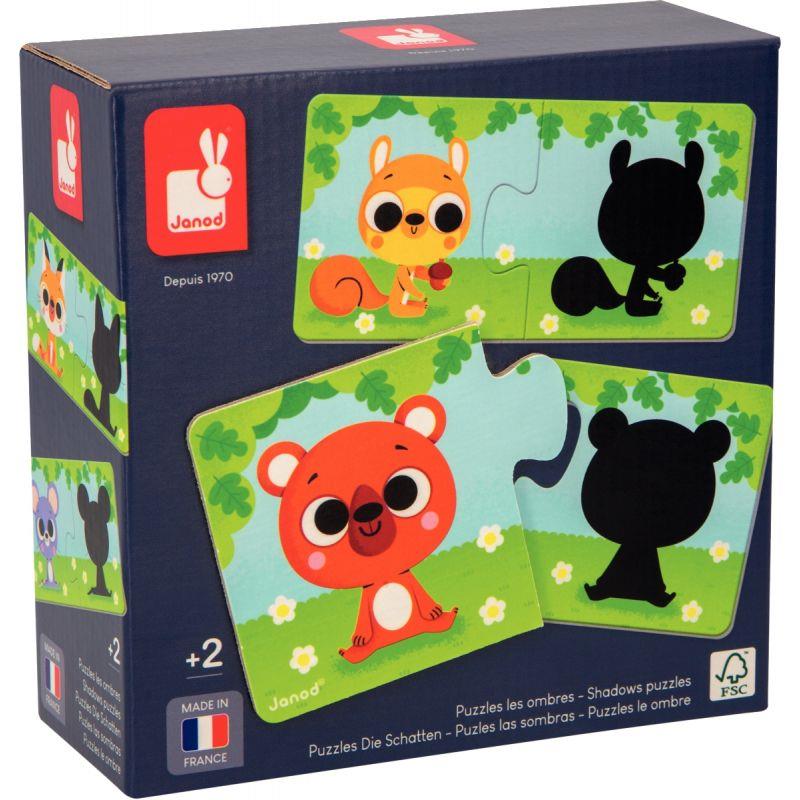 Image de  Boite de 12 puzzles duo, les ombres 