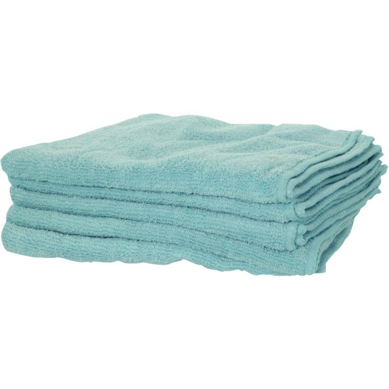 Image de  Paquet de 5 chiffons microfibres 280g 40x40 cm bleu 