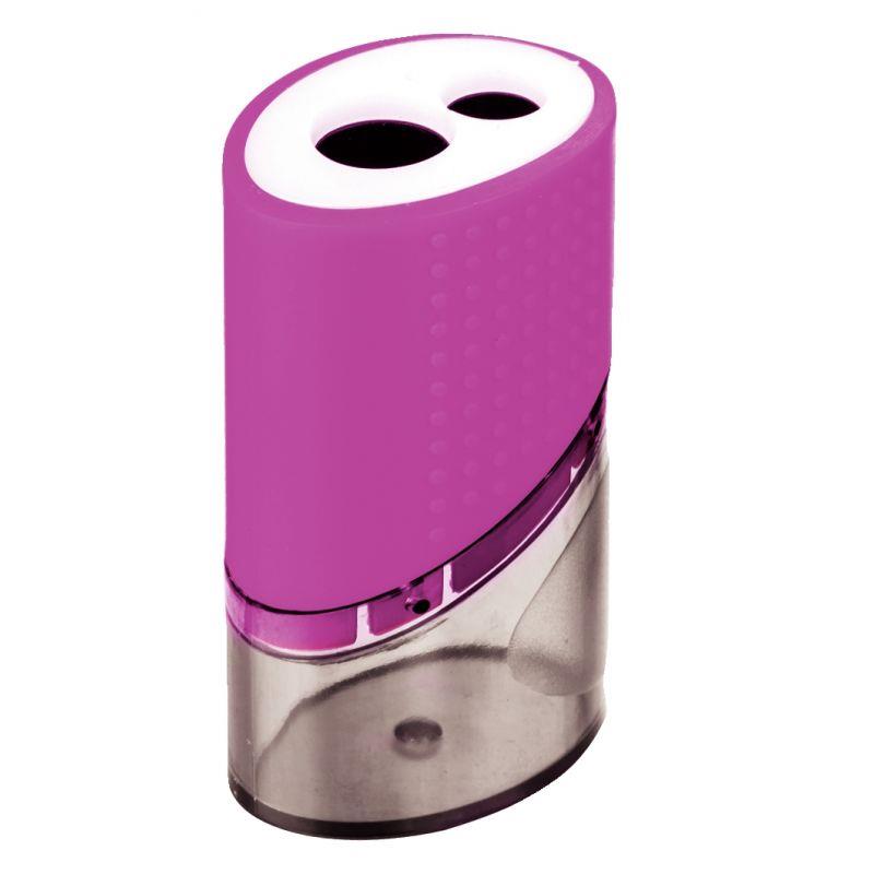 Ref. 56090, Taille-crayons en métal 2 usages avec réserve, marque N.C